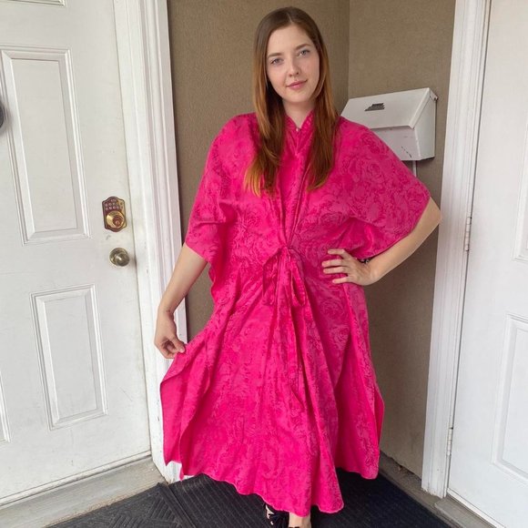 1970s Kaftan Mu Mu Maxi Dress - Picture 3 of 4